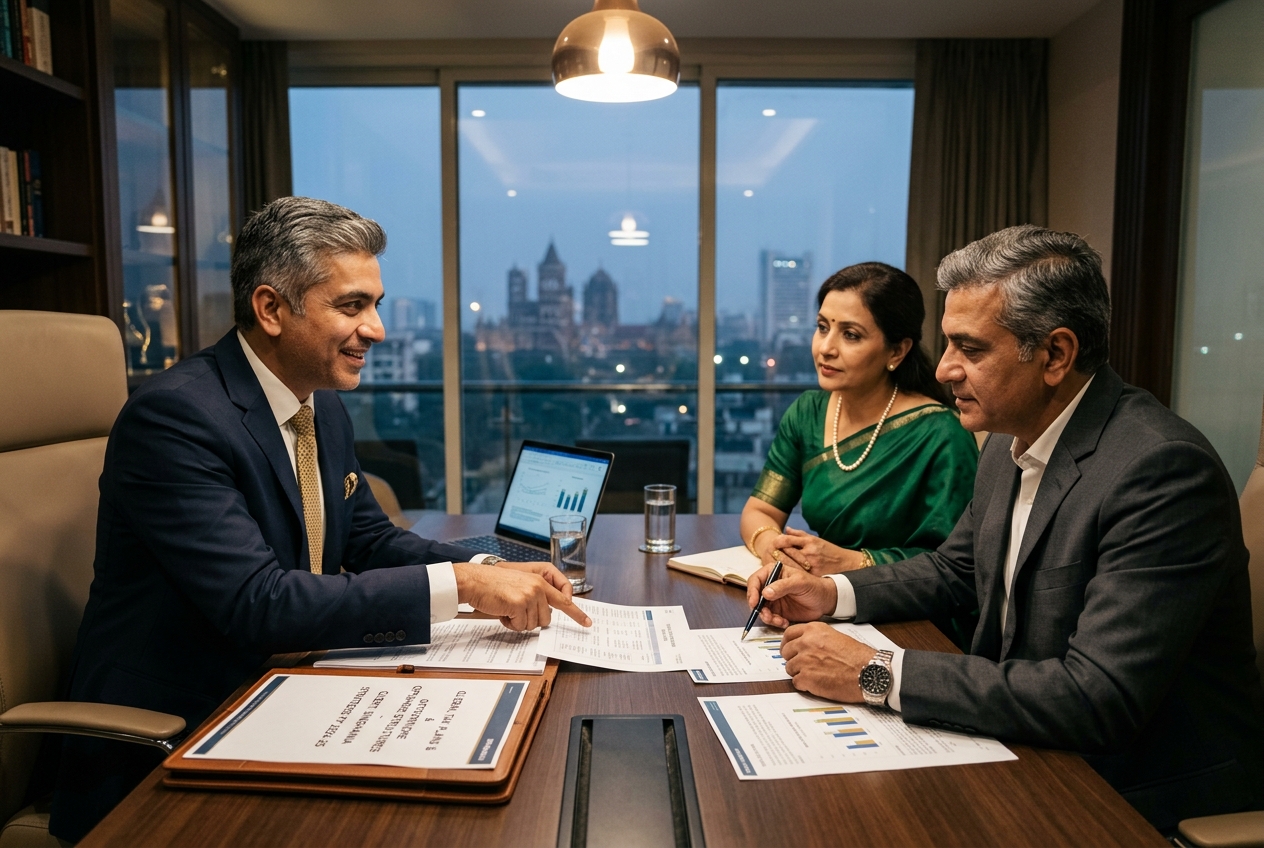 NRI client consulting on FEMA rules and overseas assets management in India
